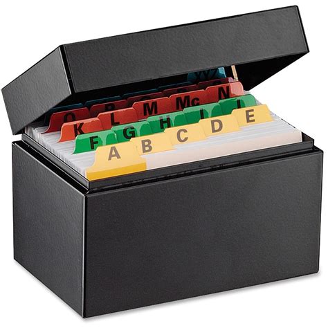 steelmaster card file box